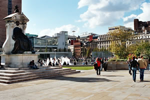 Manchester Scene - Piccadilly Gardens