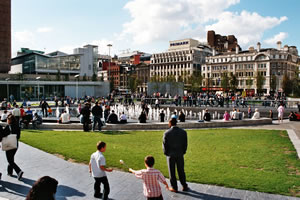 Manchester Scene - Piccadilly Gardens