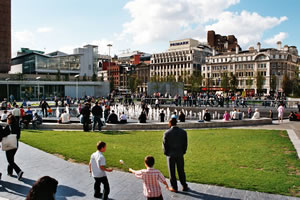 Manchester Scene - Piccadilly Gardens